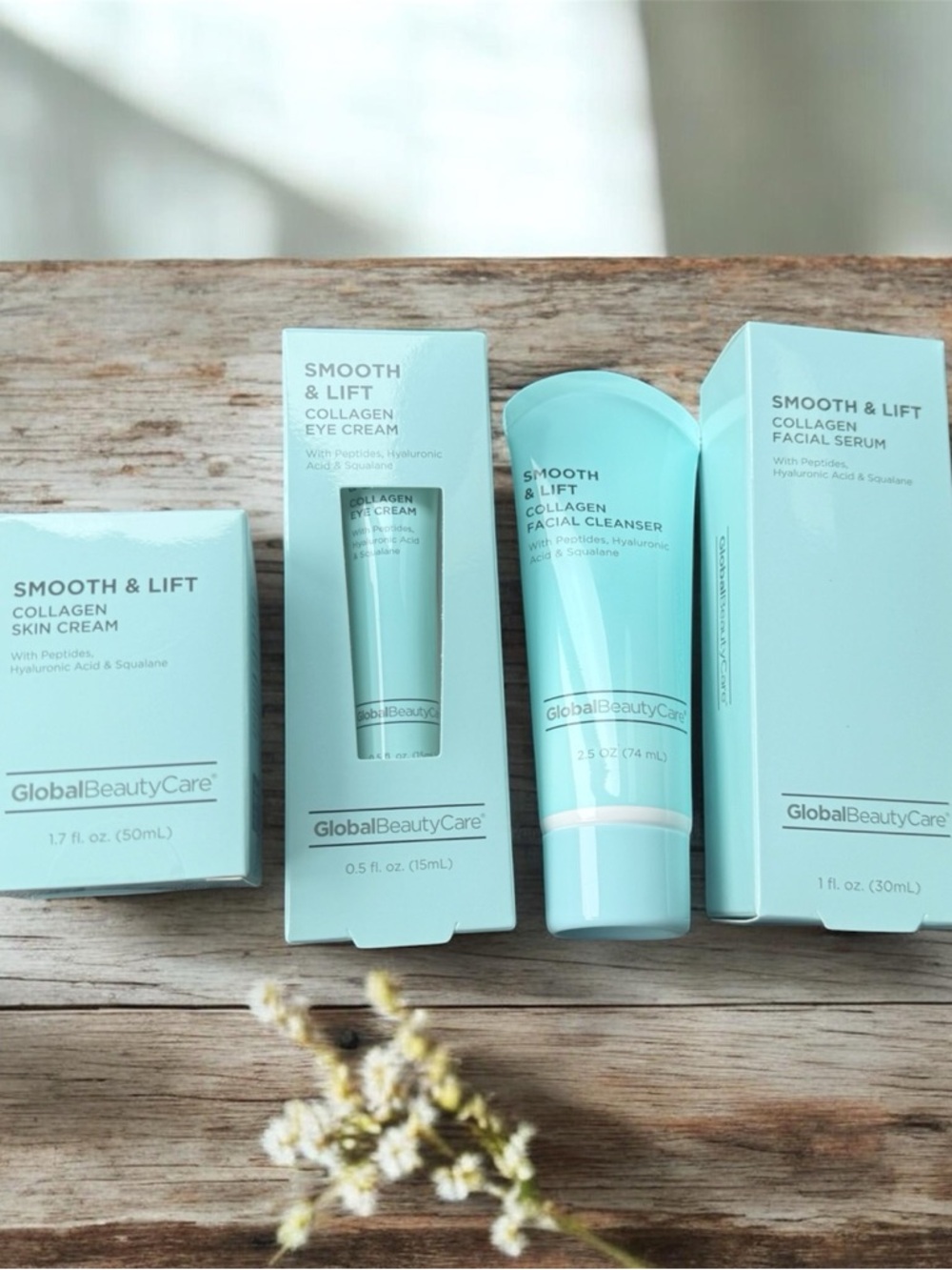 GlobalBeautyCare Smooth & Lift Collagen Facial Cleanser - Light Aqua